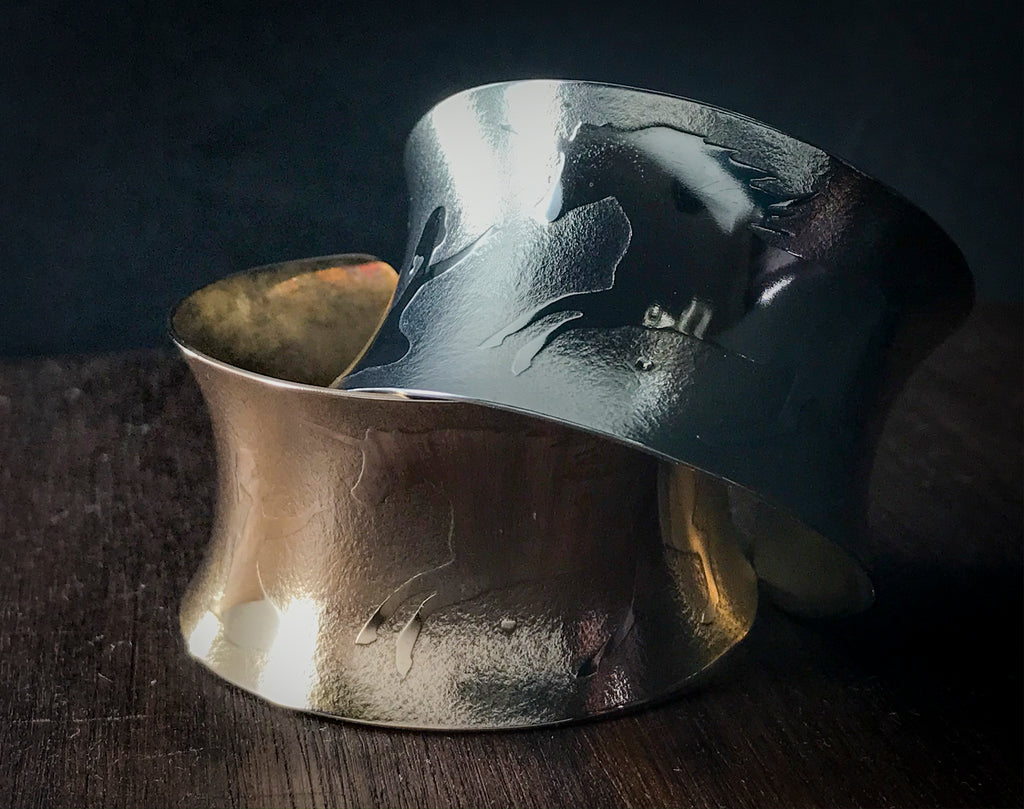 Kids sized Unicorn Cuff Bracelet - Bronze/Nickel silver