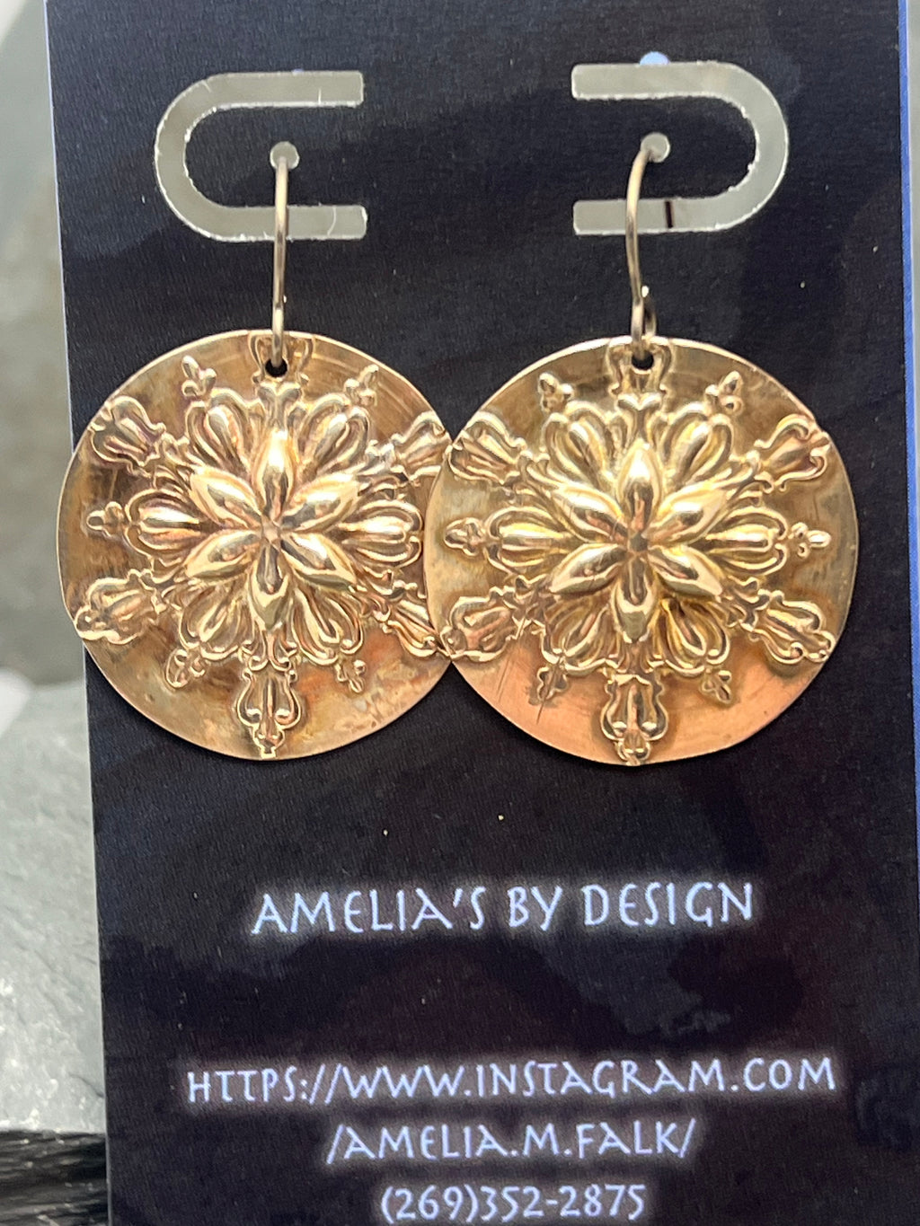 Snowflake earrings