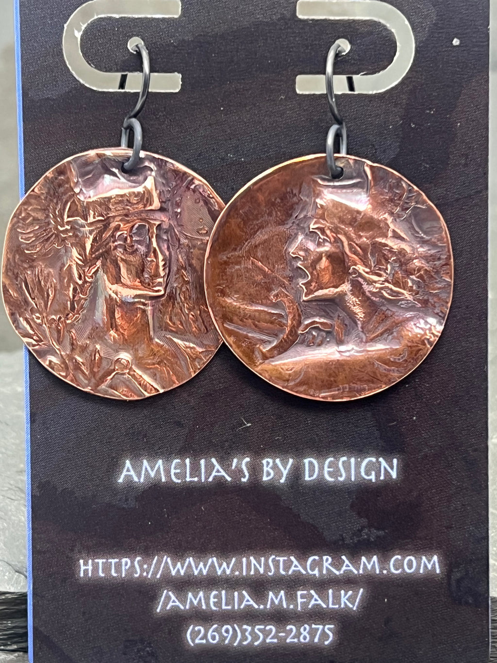Gallia (patron saint of France) earrings
