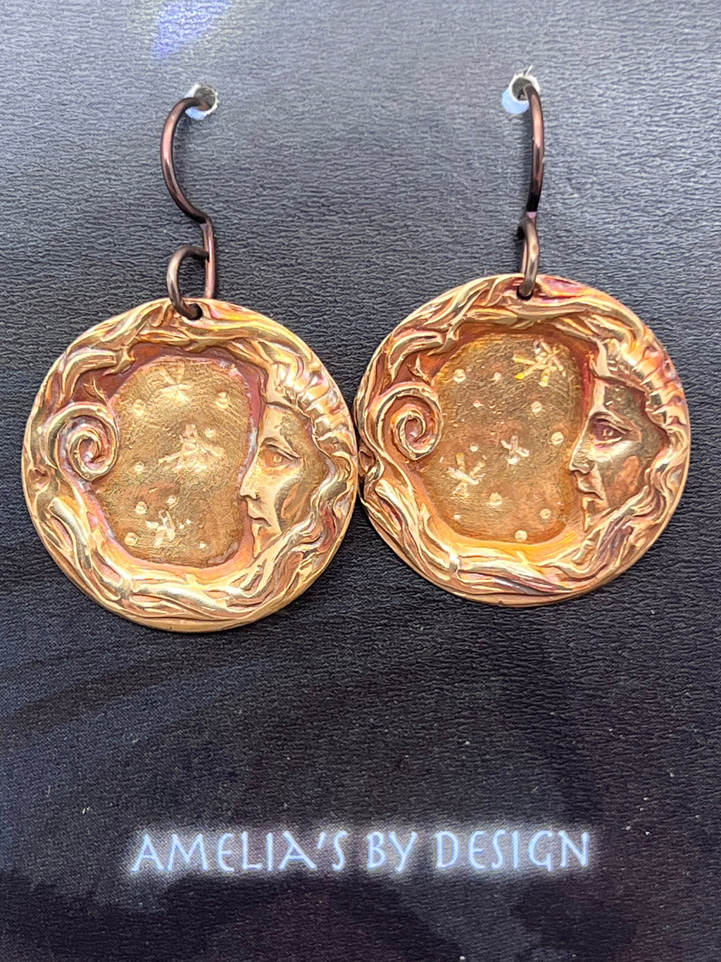 Moon girl earrings
