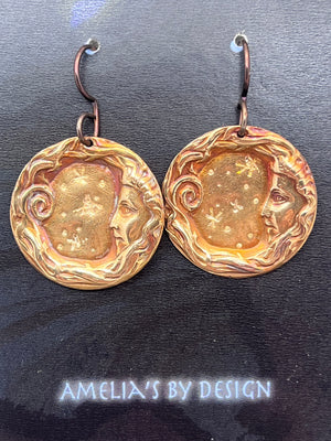 Moon girl earrings