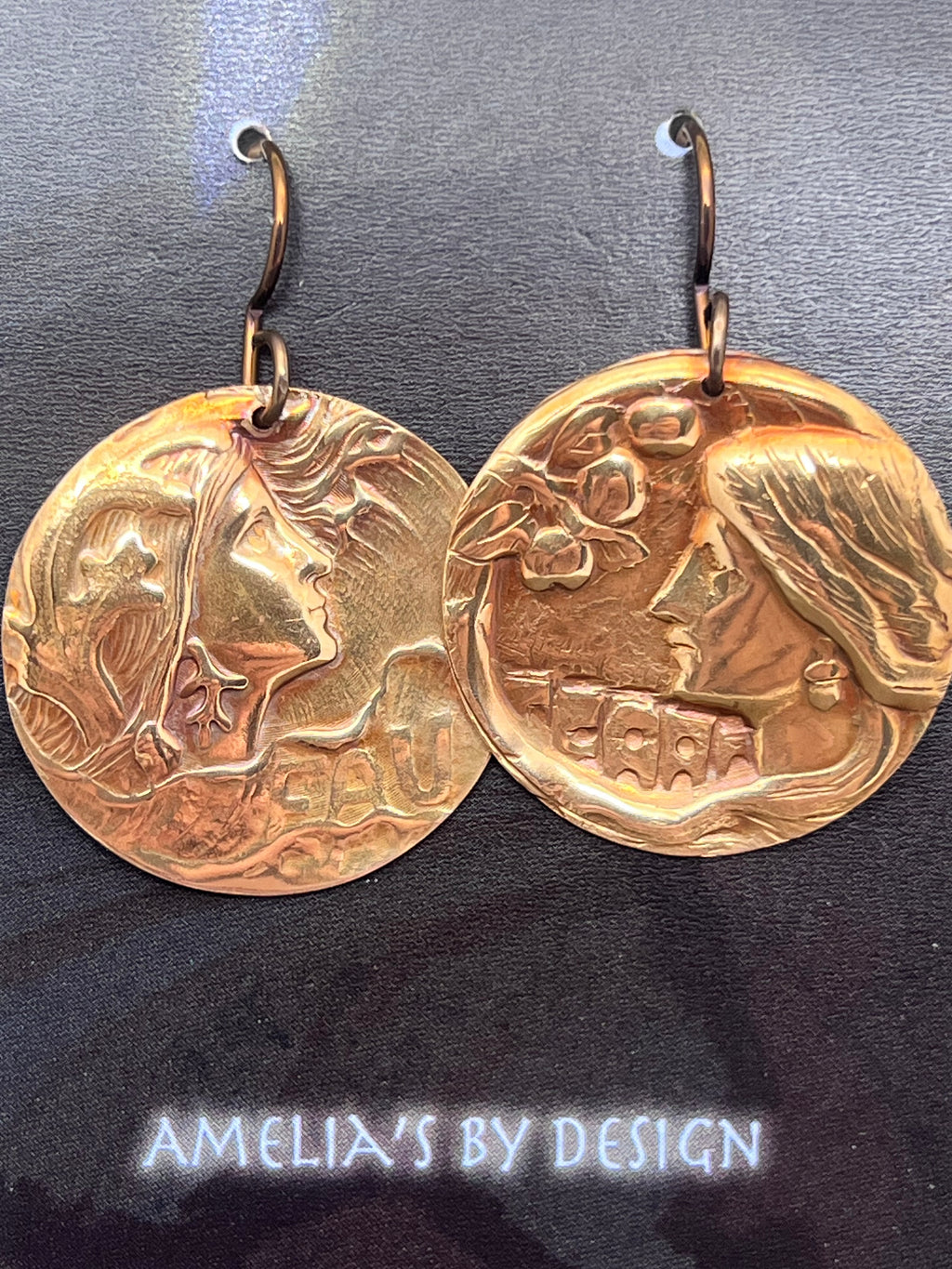 Air and earth earrings