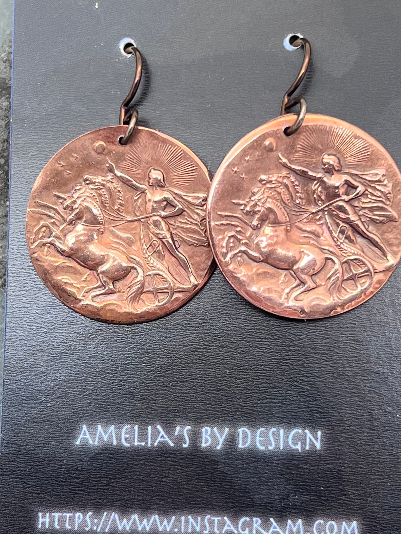 Apollo bringing the dawn earrings