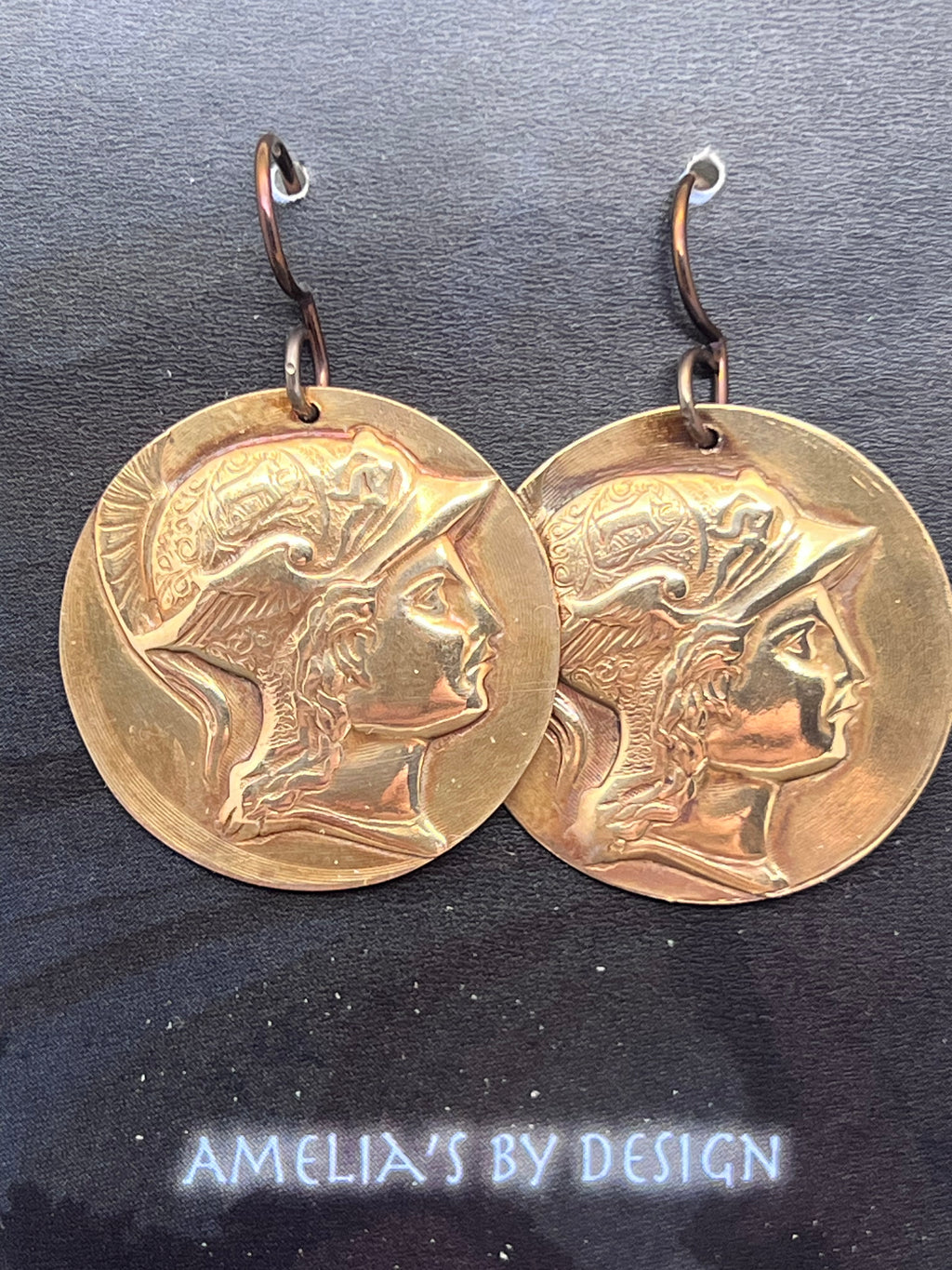 Athena profile earrings