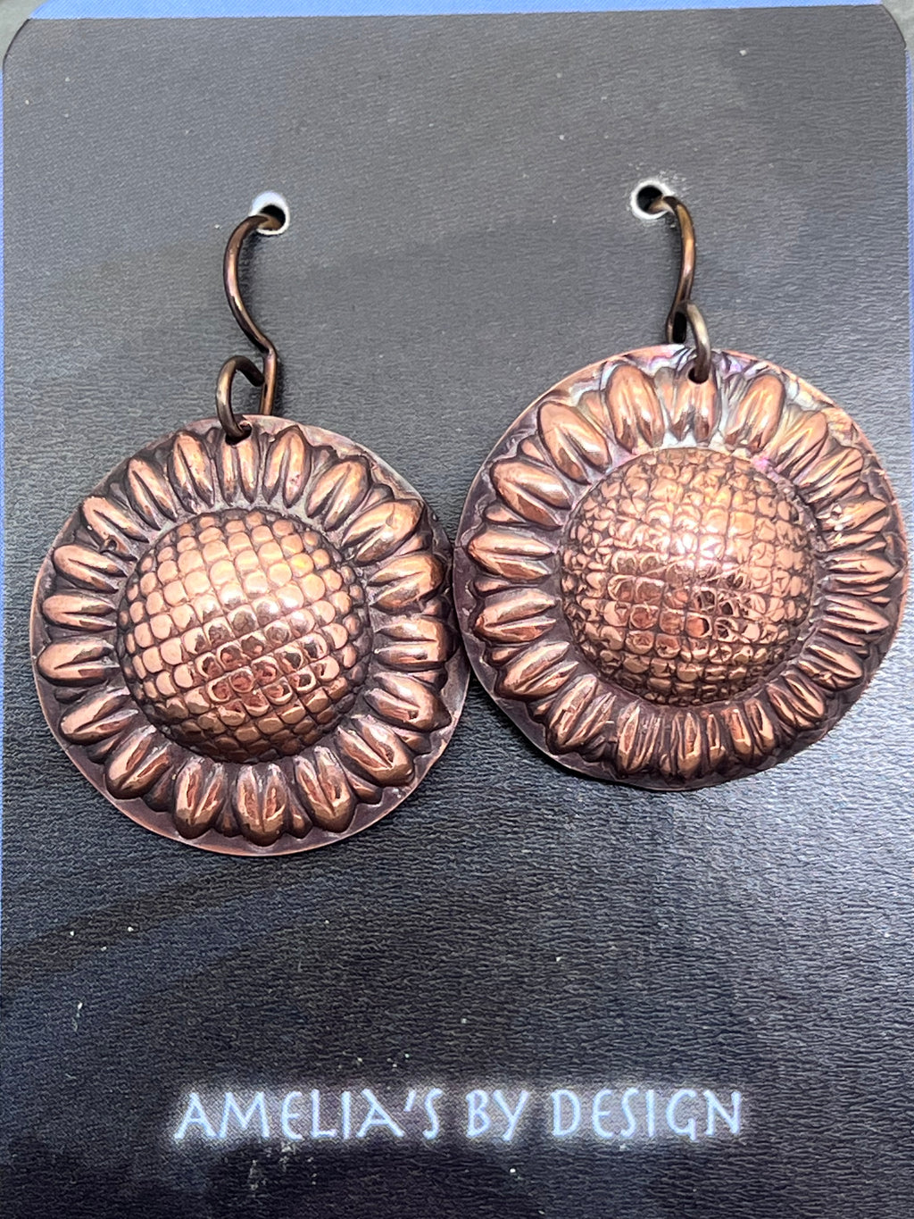 Sunflower earrings
