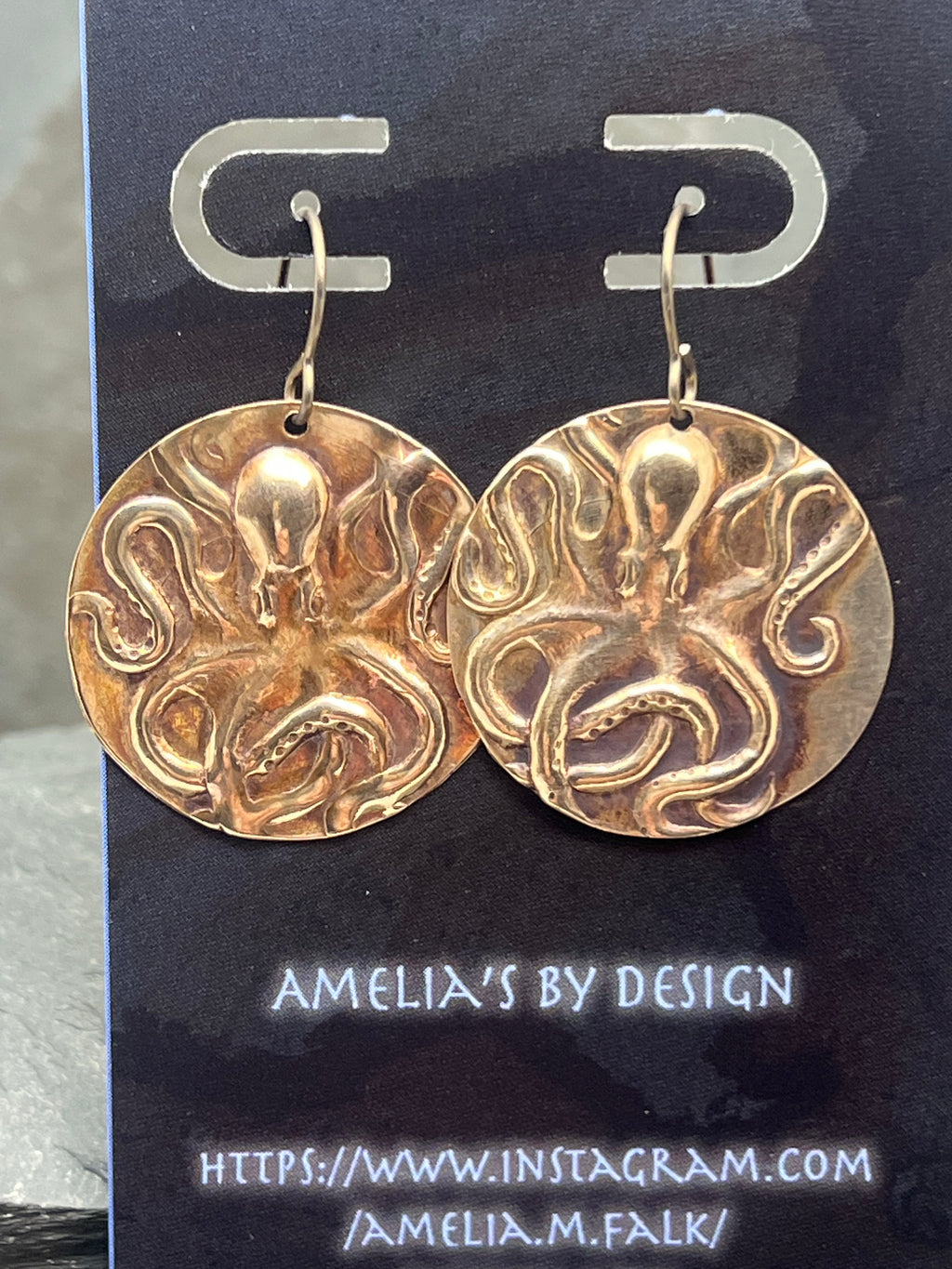 Octopus (vertical) earrings