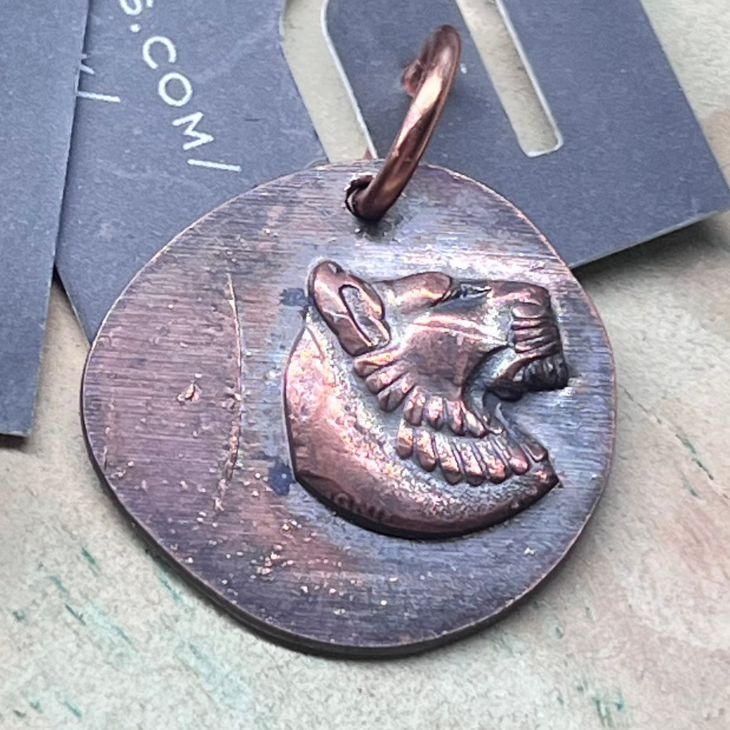 Copper Penny Charm - Lioness