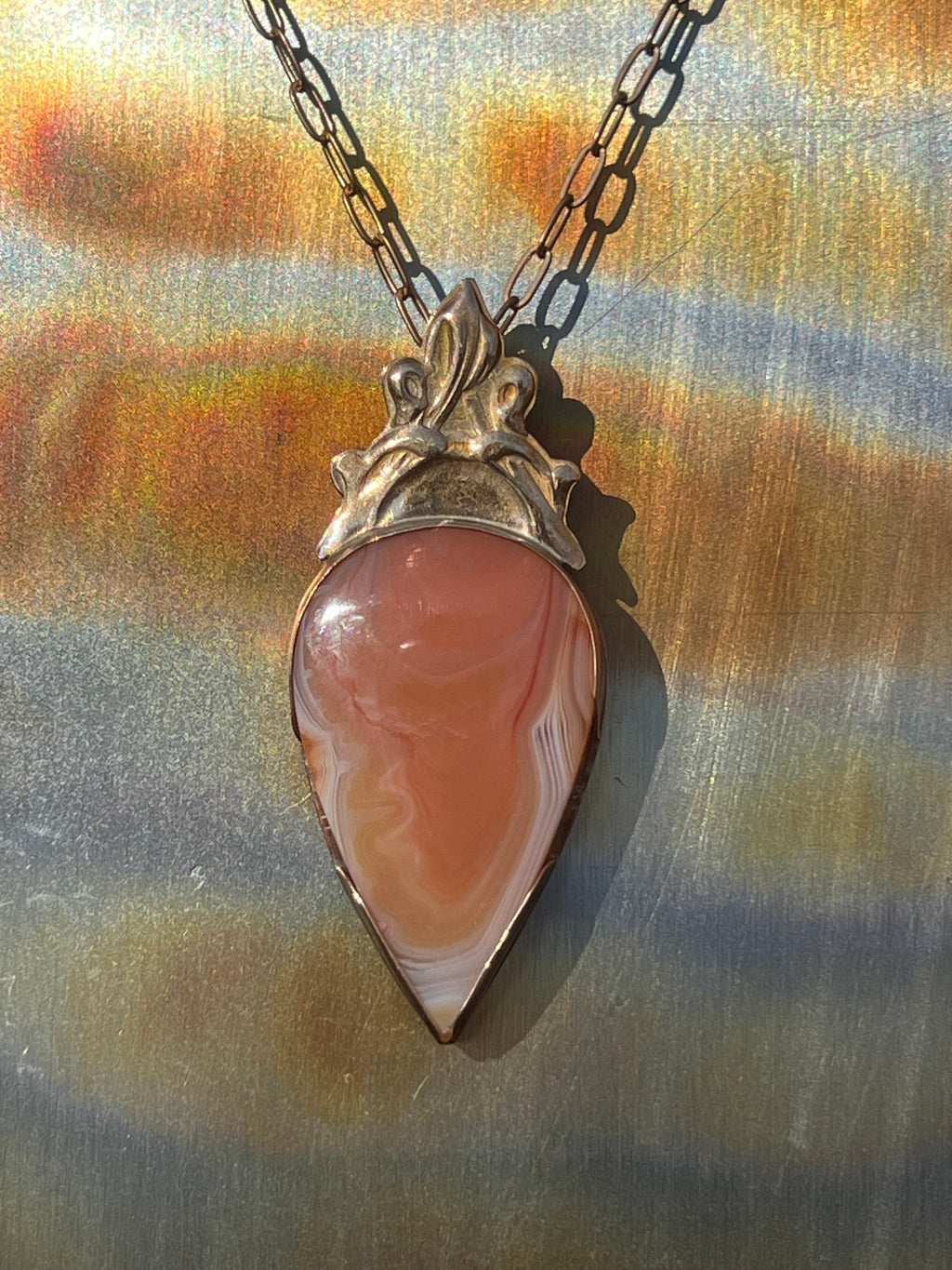 Carnelian flame Pendant