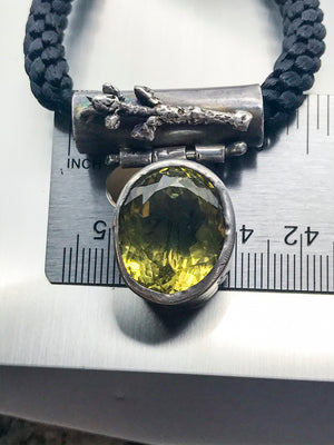 Citrine Branch Cast Pendant