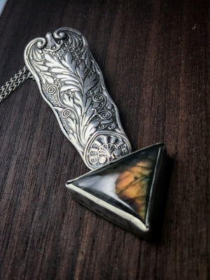 Triangular Labradorite Spoon Pendant – Amelia's by Design Jewelry Studio